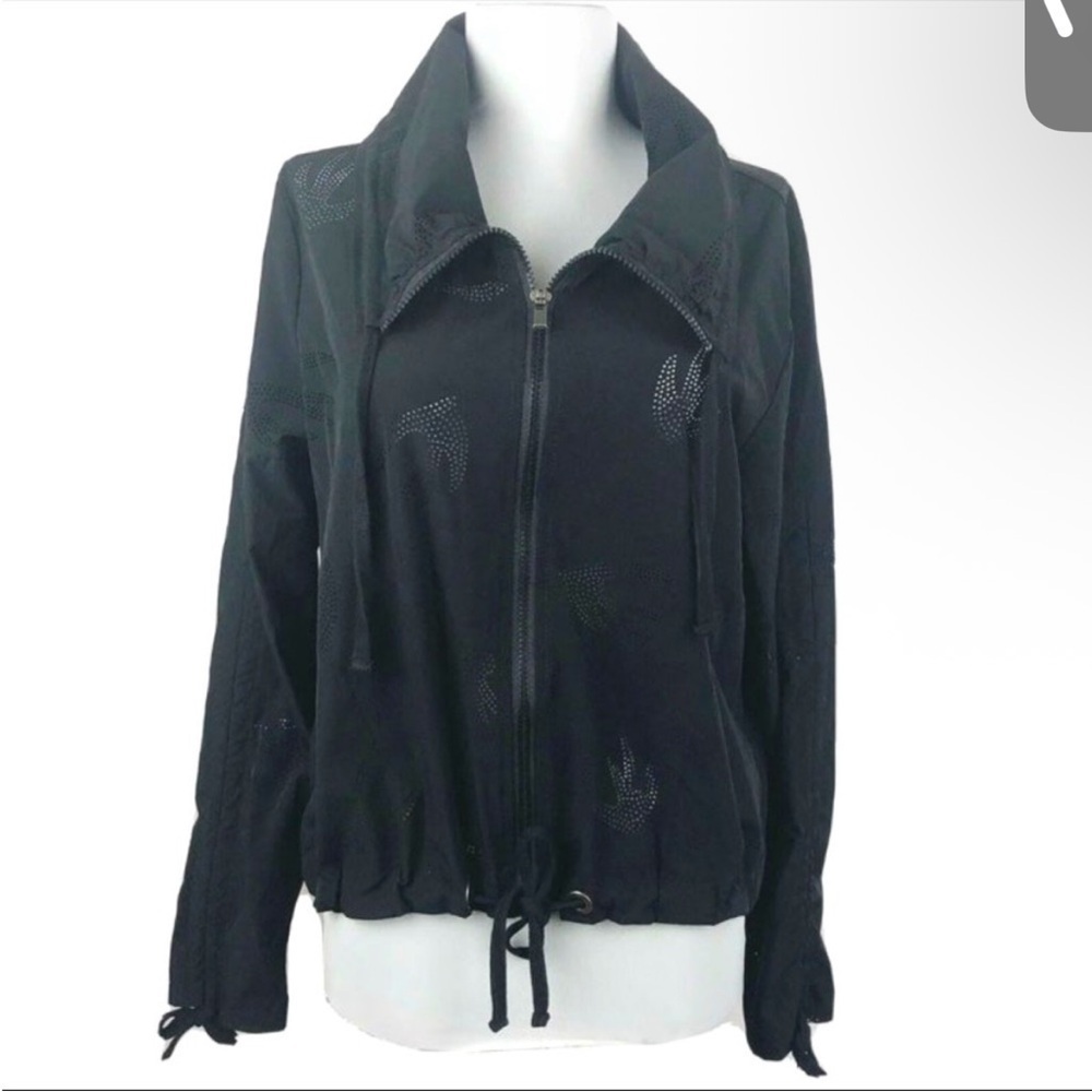 Nanette Lepore Size XL
Windbreaker Athletic Jacket Full
Zip Perforated Punched